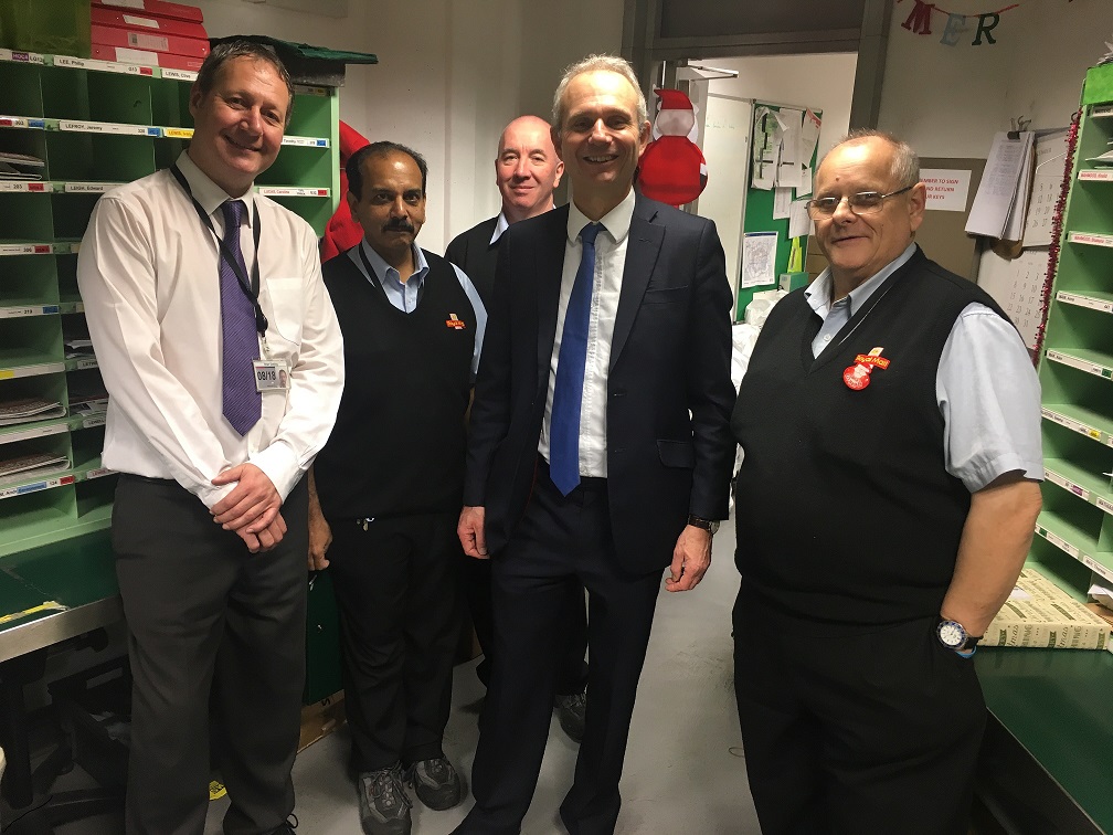 David visits the Parliamentary Post Office